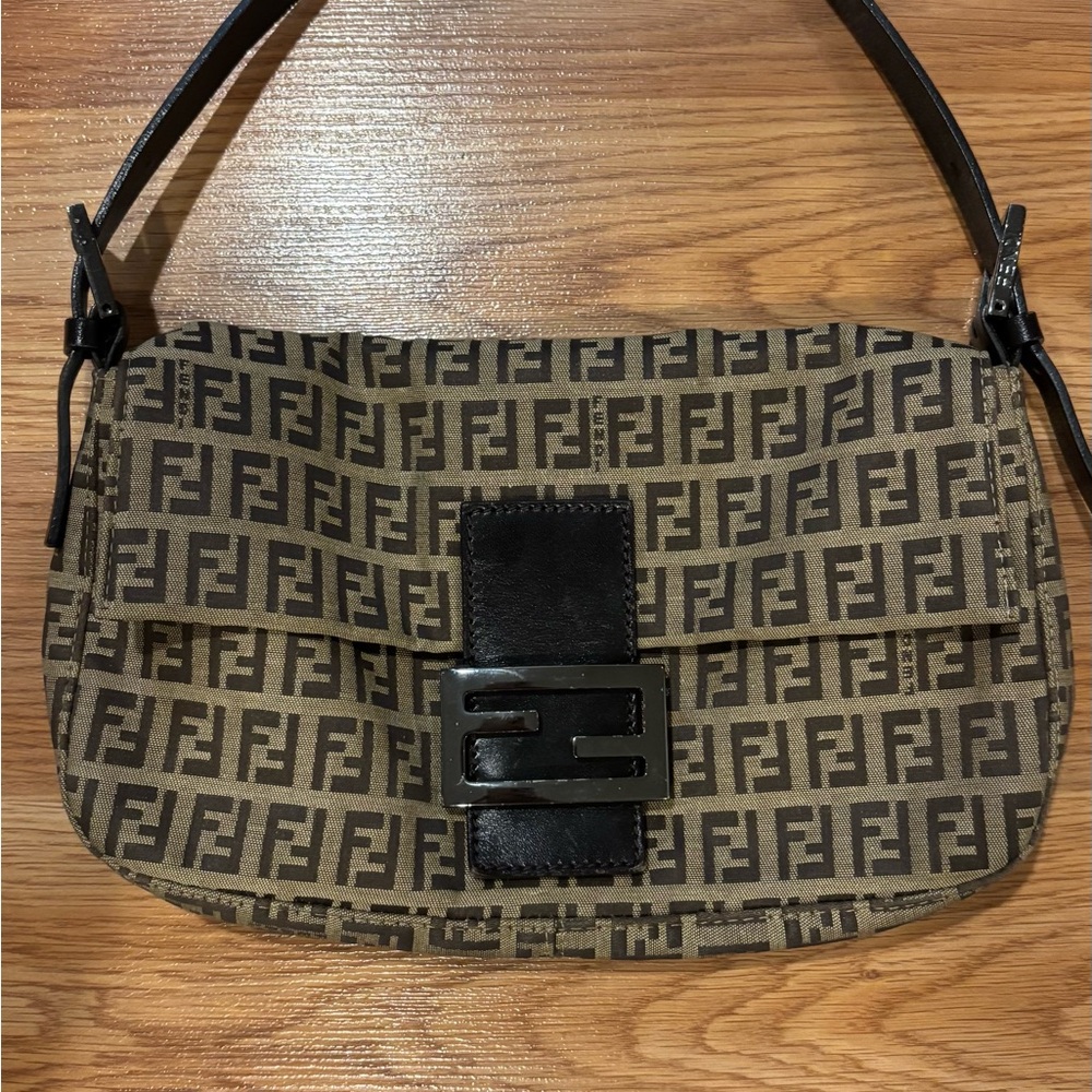 Fendi Zucca Brown Shoulder Bag